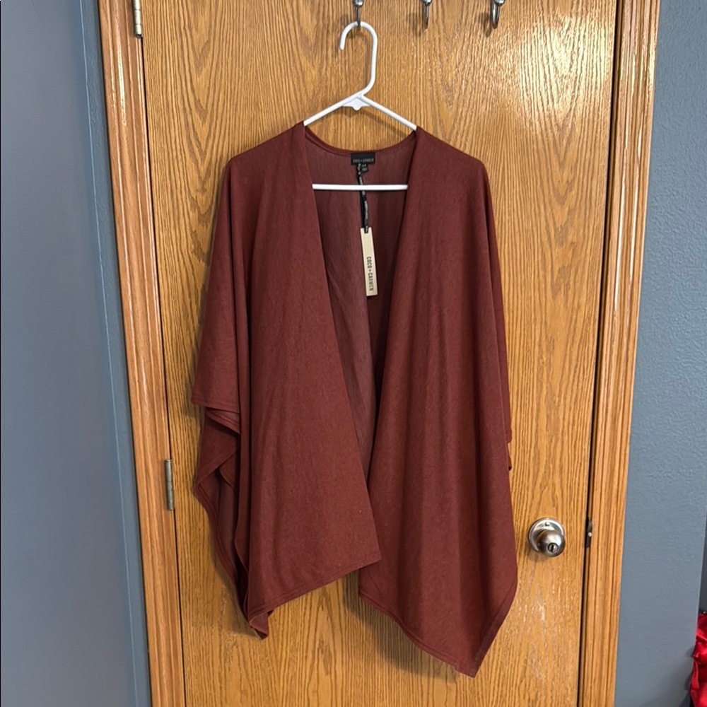 Coco + Carmen Rust Poncho